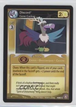 2015 My Little Pony Collectible Card Game Absolute Expansion Set Discord #68 - Image 1