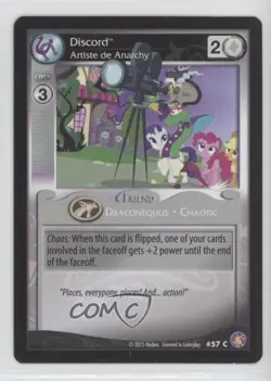 2015 My Little Pony Collectible Card Game Absolute Expansion Set Discord #57 - Image 1