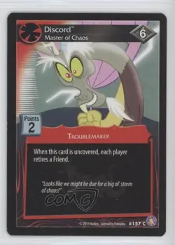 2015 My Little Pony Collectible Card Game Absolute Expansion Set Discord #157 - Image 1