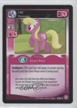 2015 My Little Pony Collectible Card Game Absolute Discord Expansion Set Lily - Image 1