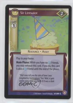 2015 My Little Pony Collectible Card Game Sir Lintsalot #144 - Image 1