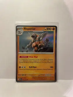 Rhyperior 076/142 Holo - English - Pokemon TCG Card. NM, Stellar Crown ETB - Image 1