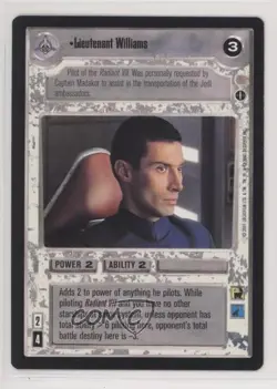 2001 Star Wars Customizable Card Game: Coruscant Lieutenant Williams - Image 1