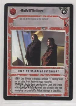 2001 Star Wars Customizable Card Game: Coruscant Mindful Of The Future #MOTF - Image 1