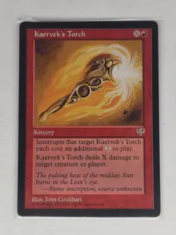 Kaervek's Torch - Mirage (MIR) MTG Magic the Gathering (NM+) - Image 1
