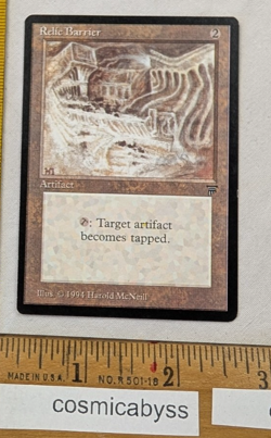 Relic Barrier Legends MTG Magic the Gathering CCG card - Image 1