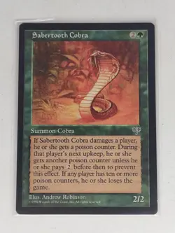 Sabertooth Cobra - Mirage (MIR) MTG Magic the Gathering (NM+) - Image 1
