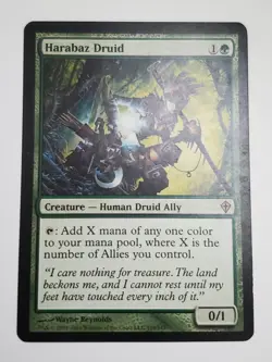 Moderately Played - MTG Harabaz Druid - Worldwake - Image 1