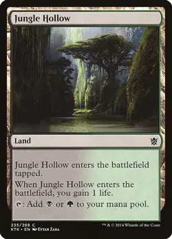 Magic the Gathering MTG - Jungle Hollow - Khans of Tarkir - NM - Image 1