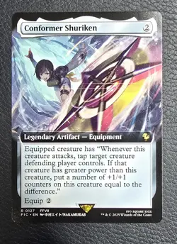 Conformer Shuriken #127 EXTENDED ART Regular MTG Final Fantasy FIC Commander NM - Image 1