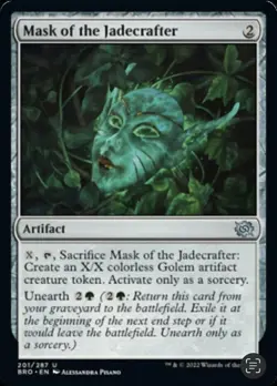 4x Mask of the Jadecrafter MTG The Brothers' War NM Magic Regular - Image 1