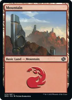 4x Mountain (275/287) - Foil MTG The Brothers' War NM Magic Foil - Image 1