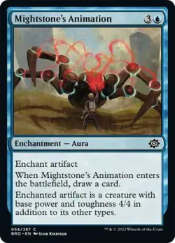 4x Mightstone's Animation MTG The Brothers' War NM Magic Regular - Image 1