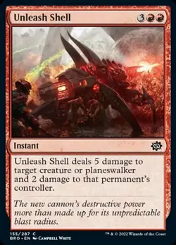 4x Unleash Shell MTG The Brothers' War NM Magic Regular - Image 1