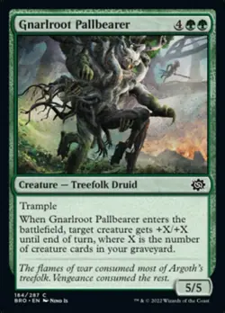 4x Gnarlroot Pallbearer - Foil MTG The Brothers' War NM Magic Foil - Image 1