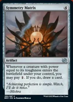 4x Symmetry Matrix MTG The Brothers' War NM Magic Regular - Image 1