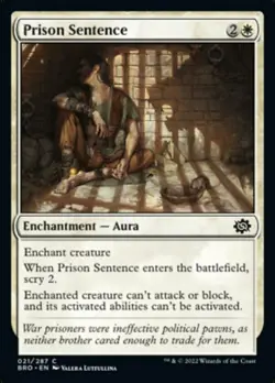 4x Prison Sentence MTG The Brothers' War NM Magic Regular - Image 1