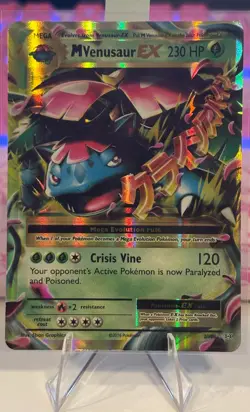 2016 POKEMON XY EVOLUTIONS M VENUSAUR EX HOLO 2/108 - Image 1