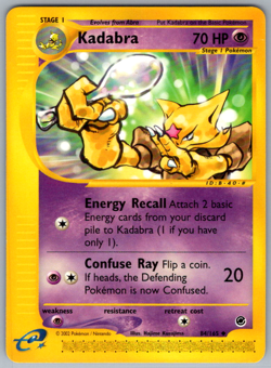 Pokemon Kadabra e-Series Expedition Base 84/165 LP - Image 1