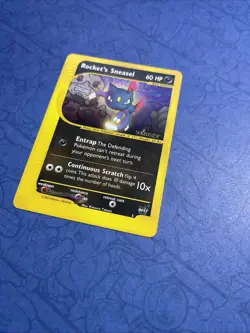 POKEMON PROMO CARD - BEST OF GAME - #5 ROCKET'S SNEASEL - WINNER (2003) RARE NM - Image 2