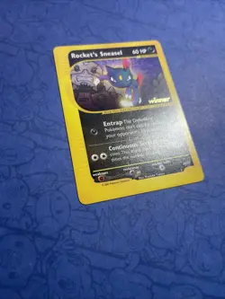 POKEMON PROMO CARD - BEST OF GAME - #5 ROCKET'S SNEASEL - WINNER (2003) RARE NM - Image 3