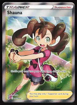 Shauna (Full Art) 263/264 Pokemon SWSH08: Fusion Strike Ultra Rare NM - Image 1