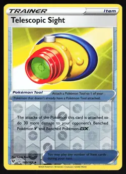 Telescopic Sight 160/185 Pokemon SWSH04: Vivid Voltage Reverse Holo Uncommon LP - Image 1