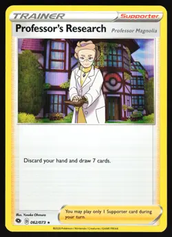 Professor's Research 178/202 Pokemon SWSH01 Sword & Shield Base Set Holo Rare NM - Image 1