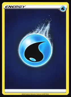 Water Energy Pokemon SWSH01: Sword & Shield Base Set Reverse Holo Common NM - Image 1