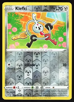 Klefki 186/264 Pokemon SWSH08: Fusion Strike Reverse Holo Common NM - Image 1