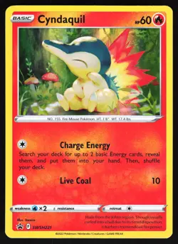 Cyndaquil - SWSH221 Pokemon SWSH: Sword & Shield Promo Cards Promo LP - Image 1