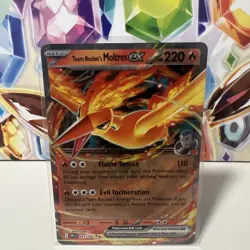 Team Rocket's Moltres ex 031/182 Double Rare - Pokemon TCG Destined Rivals NM - Image 1