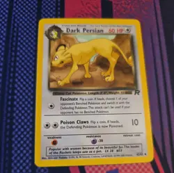 Dark Persian 42/82 Team Rocket Uncommon 1999-2000 WOTC Pokemon TCG Vintage - Image 1