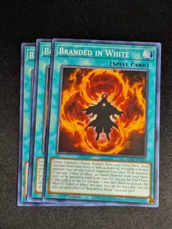 Yugioh - 3x Branded in White SDAZ-EN022 1st Edition Common NM - Image 1