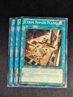 Yugioh - 3x Cyber Repair Plant SDCR-EN019 Unlimited Edition Common LP - Image 1