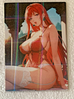 Rias Gremory High School DxD Waifu Anime Holo custom Doujin Card - Image 1