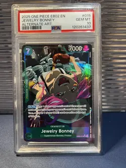 PSA 10 Jewelry Bonney EB02-015 Parallel Anime 25th collection One Piece Card EN - Image 1