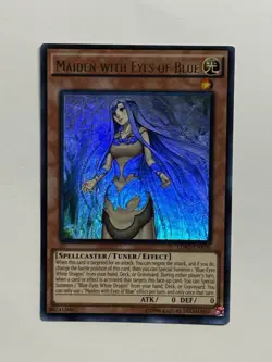Yu-Gi-Oh Card - LDK2-ENK06 - MAIDEN WITH EYES OF BLUE ultra rare holo - Image 1