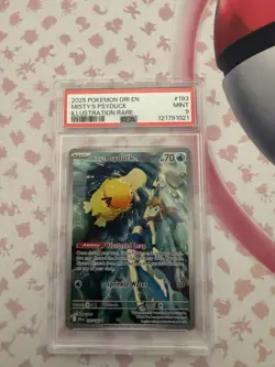 Pokemon TCG Misty's Psyduck Illustration Rare Card, Destined Rivals Series - Image 2