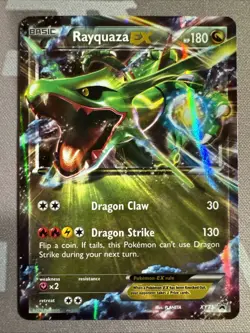 Pokemon TCG Rayquaza-EX XY XY73 Holo Promo Rare Card - Image 1