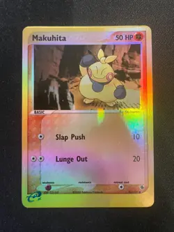 Makuhita 56/109 EX Ruby & Sapphire Pokemon Card Reverse Holo - MP - Image 1