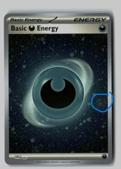 Pokemon Card 151 TCG - Cosmo Holo Dark Energy - 2 Swirl Card - Image 1