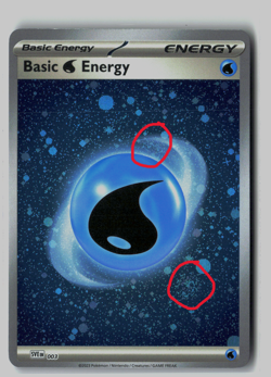 Pokemon 151 TCG - Cosmo Holo Water Energy - 2 Swirl Card - Image 1