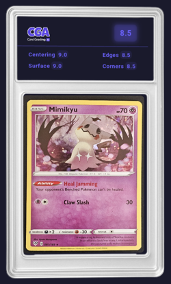 Darkness Ablaze Holo Mimikyu 081/189 Pokemon TCG Card - CGA 8.5 Digital Grade - Image 1