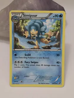 Pokemon Simipour 34/114 Black & White: Base Set Card - Image 1