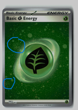 Pokemon 151 TCG - Cosmo Holo Grass Energy - 2 Swirl Card - Image 1