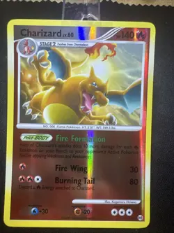 Pokemon TCG Platinum Arceus Charizard Reverse Holo Rare Card 1/99 NM Condition - Image 1