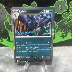 122/182 LOKIX | RARE HOLO | PARADOX RIFT POKEMON CARD - Image 1