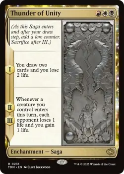 Thunder of Unity - Foil - Promo Pack Light Play, English Magic the Gathering MTG - Image 1