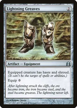 Magic the Gathering MTG - Lightning Greaves - Commander 2011 - NM - Image 1